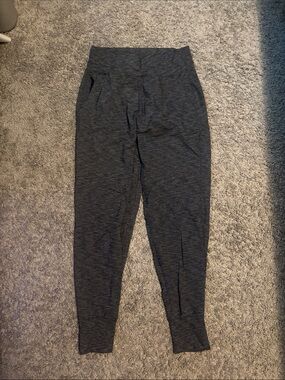 Athleta Dark Gray Marled Jogger Track Pants